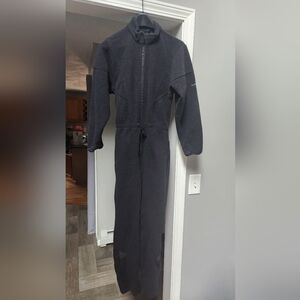 Vintage Roffe Ski Winter Snow Layer One Piece Full Zip Fleece Suit Womens Sz 6